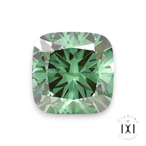 Diamant vert de synthèse taille coussin