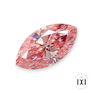 Diamant rose de synthèse taille marquise